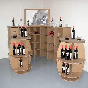 Stand para Vino en Cartón
